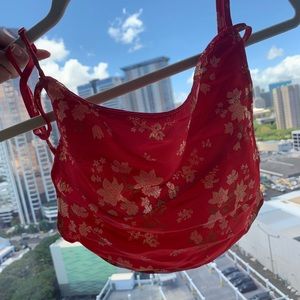 Etophe studios Satin Floral crop top